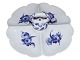 Blue Flower
Rare divided 
dish with 
handle