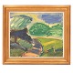 Erik Hoppe, 
1897-1968, oil 
on canvas. 
Landscape, ...