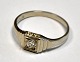 Brilliant ring 
in 14 carat 
white gold, 
20th century, 
Denmark