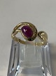 Antik Huset 
presents: 
Gold Ring 
with Diamonds 
and a Ruby 14 
Karat
Size 65
