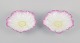 Two French Art 
Nouveau bowls 
in faience.
Floral motif. 
...