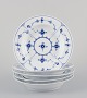 L'Art presents: 

Royal 
Copenhagen Blue 
Fluted Plain.
A set of five 
small deep 
plates.