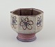 Birgit Krog, 
Danish 
ceramist.
Unique 
hexagonal 
ceramic ...