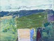Lars Bertle, 
Swedish artist.
Oil on canvas.
Abstract ...