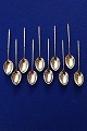Danish silver 
flatware, set 
of 10 coffee 
spoons or mocha 
...