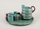 L'Art presents: 
Upsala-
Ekeby, Sweden. 
Jug and four 
mugs on a tray.
