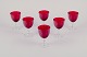 L'Art presents: 
Monica 
Bratt for 
Reijmyre, 
Sweden.
A set of six 
‘Rosemarie’ 
wine glasses.