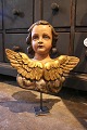 K&Co. presents: 
Decorative, 
antique 19th 
century angel 
with wings in 
carved wood 
with fine 
original 
painting ...