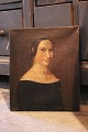 K&Co. presents: 
Decorative 
19th century 
portrait of a 
woman, oil 
painting on 
canvas...