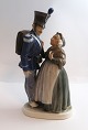 Royal 
Copenhagen. 
Porcelain 
figurine. 
Soldier and 
witch. ...