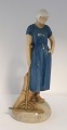 Bing & 
Grondahl. 
Porcelain 
figurine. Girl 
with rake. ...