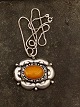 Art nouveau 830 
silver brooch 
as pendant