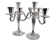 Danish silver
Pair of 
four-armed 
candlelight 
holders ...