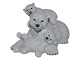 Royal Copenhagen figurine
Polar bear with two cubs