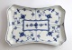 Royal 
Copenhagen. 
Musselmalet, 
riflet. 
Firkantet fad. 
...
