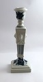 Royal 
Copenhagen. 
Blue flower. 
Candlestick 
with lion's ...