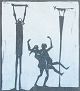 Åke Holm, Sweden.
Woodcut, 1970s.