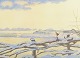 Johannes 
Larsen, 
Denmark.
"December 
Morning", ca. 
1908. ...