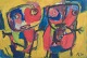 Oil on paper in 
Cobra style. 
Signed "R 61".