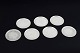 L'Art presents: 
Just 
Andersen, 
Denmark
Set of seven 
pewter bottle 
coasters.