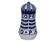 Blue Fluted 
Rare salt shaker World Exhibition Paris 1900