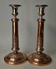 Pegasus – Kunst 
- Antik - 
Design 
presents: 
A pair of 
English classic 
candlesticks in 
copper, 19th 
century.
