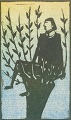 Åke Holm
Woodcut with 
biblical motif.