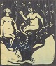 Åke Holm
Woodcut with 
biblical motif.