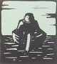 Åke Holm
Woodcut with 
biblical motif.
