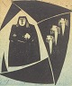 Åke Holm
Woodcut with 
biblical motif.
