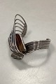 Jacob Hull 
Silver Plated 
open Bangle 
with 2 stones