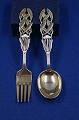 Michelsen set 
Christmas spoon 
and fork 1941 
of Danish ...