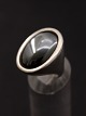 Sterling silver 
ring with 
bloodstone