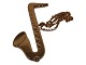 Antik K 
presents: 
Georg 
Jensen Golden 
Christmas
Ornament - 
Saxophone