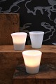 Old mouth-blown 
candle glass in 
white opal 
glass for ...