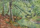 Gyde Petersen, 
Hans (1862 - 
1943) Danmark: 
Et åløb, forår.