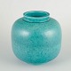 L'Art presents: 
Wilhelm 
Kåge for 
Gustavsberg
Turquoise 
glazed 
stoneware vase, 
circa 1940s.