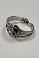 Jacob Hull 
Silver Plated 
Bracelet with 
black stone