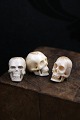 K&Co. presents: 
Old, 
decorative mini 
skulls carved 
in horn / 
bone...