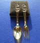 Antikkram 
presents: 
The Brave 
Tin Soldier 
children's 
cutlery in 
Danish 
gold-plated 
solid silver. 
Set spoon & 
fork