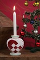 K&Co. presents: 
Old red 
Aluminia 
faience 
Christmas heart 
for small 
candle...