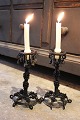 K&Co. presents: 
A pair of 
antique 
candlesticks in 
Fil de Fer 
(metal work) 
with a really 
nice dark 
patina...