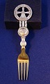 Antikkram 
presents: 
Michelsen 
Christmas fork 
1920 of Danish 
gilt sterling 
silver