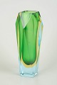 L'Art presents: Flavio Poli for MandruzzatoFaceted sommerso vase, 1960/70s.