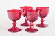 L'Art presents: Reijmyre Glasbruk4 port wine glasses, 1950s.