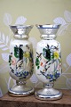 K&Co. presents: 
19th 
century vases 
in mercury 
glass (poor 
man's silver) 
decorated with 
hand-painted 
floral ...
