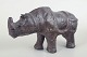 L'Art presents: Omersa for Liberty & Co., London – Large Leather Rhino Figure, Mid-20th Century.