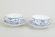 L'Art presents: Royal CopenhagenSet of 2 tea cups and saucers, model 1/656.