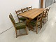 MR Retro Design 
presents: 
Classic 
dining table 
set in solid 
oak by 
Henry/Henning 
Kjørnulf