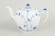 L'Art presents: Royal CopenhagenBlue Fluted Plain teapot, late 20th century.